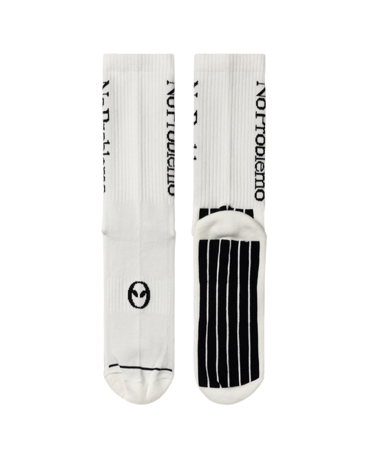 No Problemo Sock - White