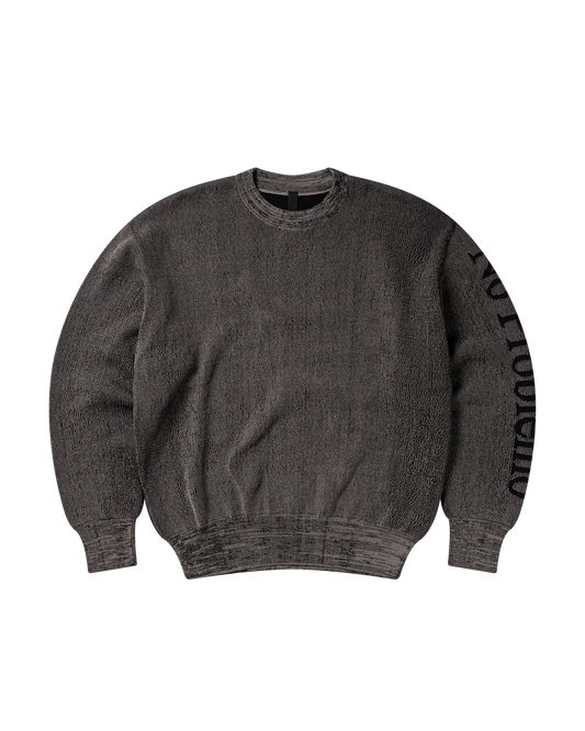 No Problemo Glitch Knit Crew Neck - Black