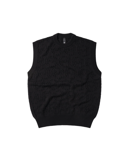 No Problemo Alien-O Lace Vest - Black