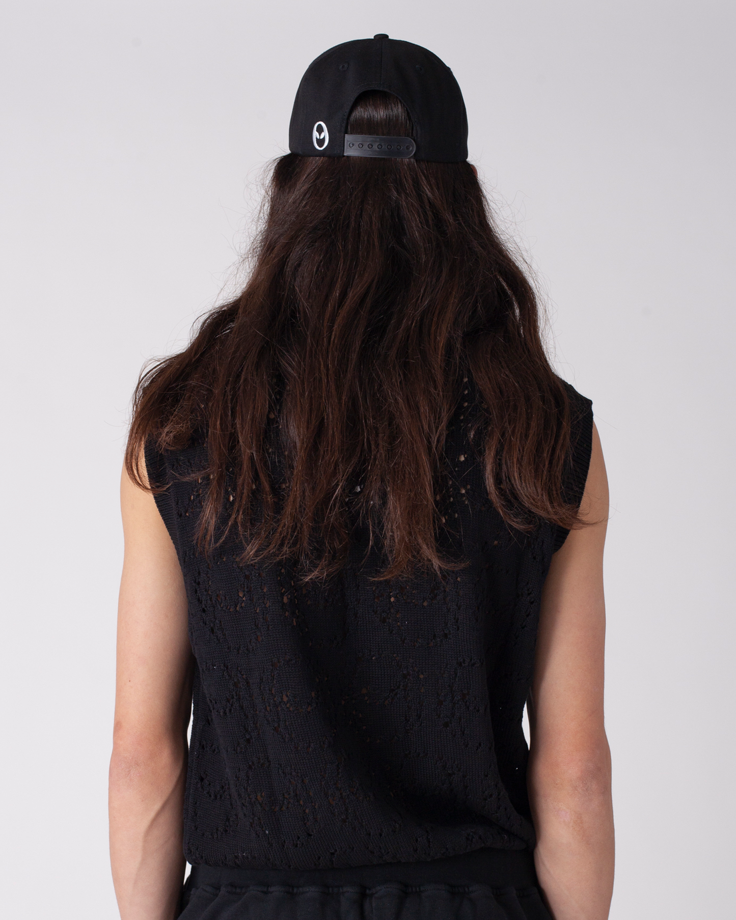 No Problemo Alien-O Lace Vest - Black